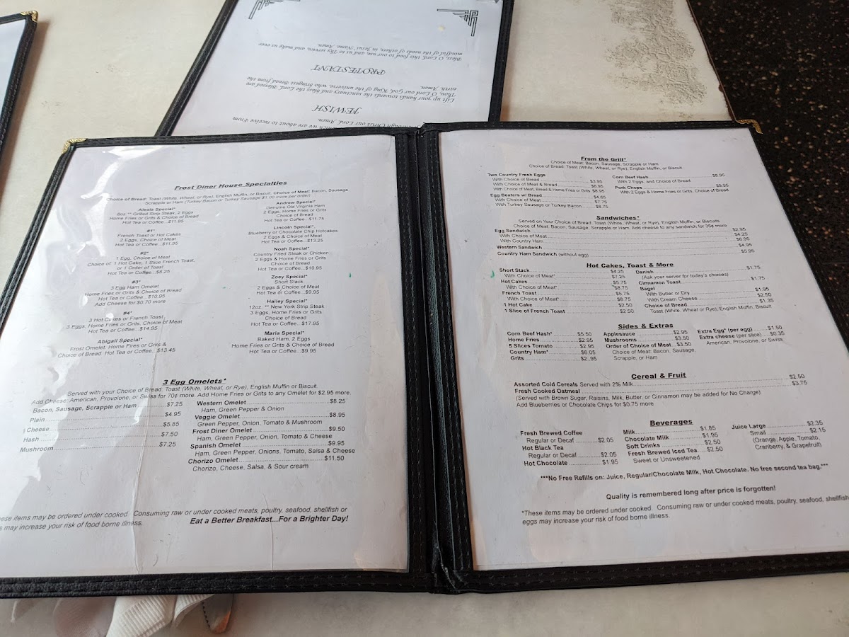 Frost Diner Menu - Image 6